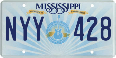 MS license plate NYY428