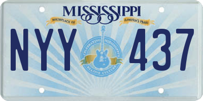 MS license plate NYY437