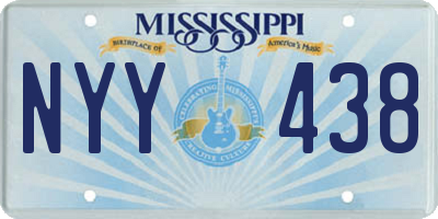 MS license plate NYY438