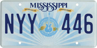 MS license plate NYY446