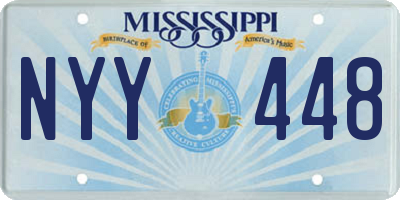 MS license plate NYY448