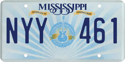 MS license plate NYY461
