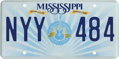 MS license plate NYY484