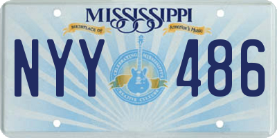 MS license plate NYY486