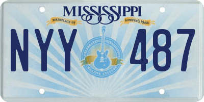 MS license plate NYY487