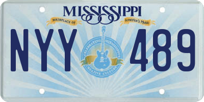 MS license plate NYY489