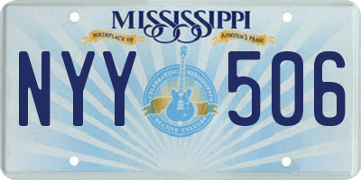 MS license plate NYY506