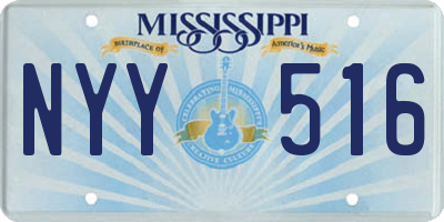 MS license plate NYY516