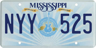 MS license plate NYY525