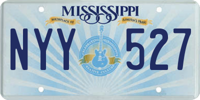 MS license plate NYY527