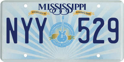 MS license plate NYY529
