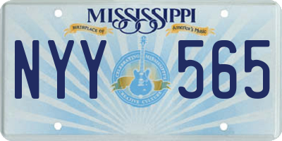 MS license plate NYY565