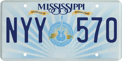 MS license plate NYY570