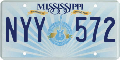 MS license plate NYY572