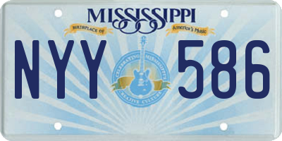 MS license plate NYY586
