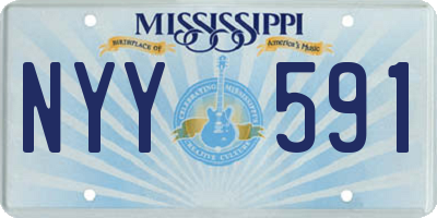MS license plate NYY591