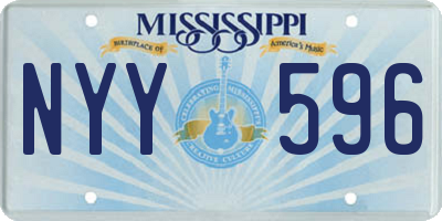 MS license plate NYY596