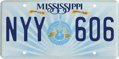 MS license plate NYY606