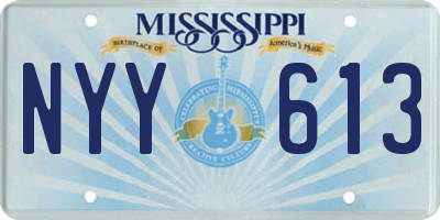 MS license plate NYY613