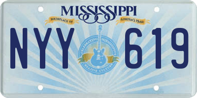 MS license plate NYY619