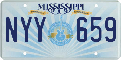 MS license plate NYY659