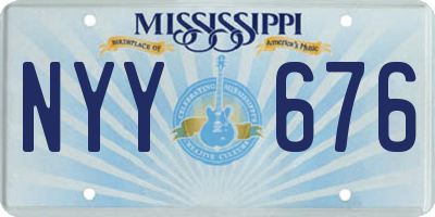 MS license plate NYY676