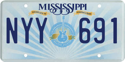 MS license plate NYY691