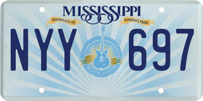 MS license plate NYY697
