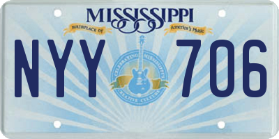 MS license plate NYY706
