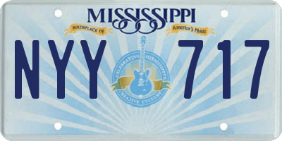 MS license plate NYY717