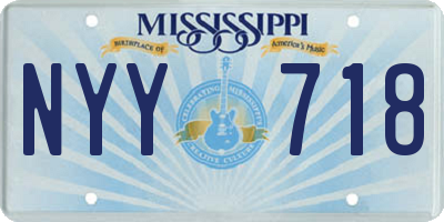 MS license plate NYY718