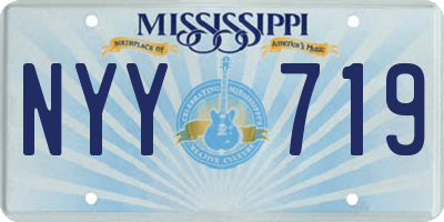 MS license plate NYY719