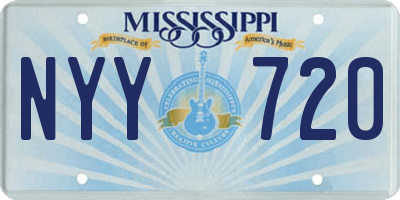MS license plate NYY720