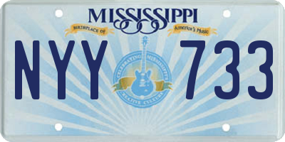 MS license plate NYY733