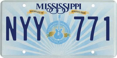 MS license plate NYY771