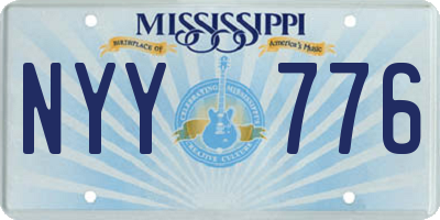MS license plate NYY776