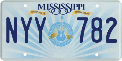 MS license plate NYY782