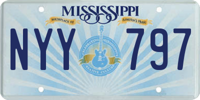 MS license plate NYY797