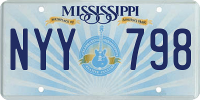 MS license plate NYY798