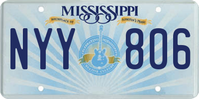 MS license plate NYY806