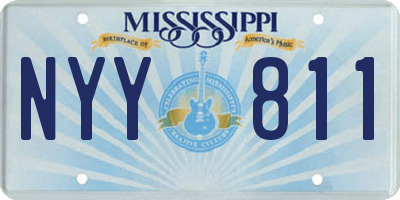 MS license plate NYY811