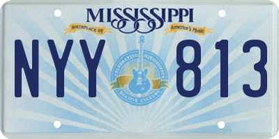 MS license plate NYY813