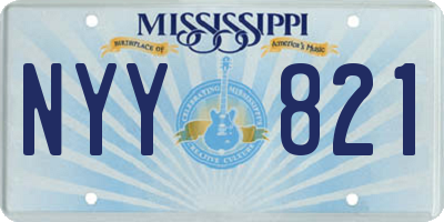 MS license plate NYY821