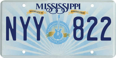 MS license plate NYY822