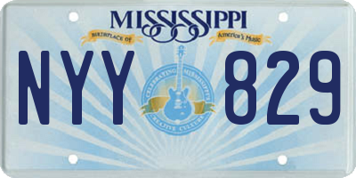 MS license plate NYY829