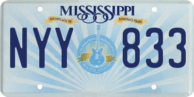 MS license plate NYY833