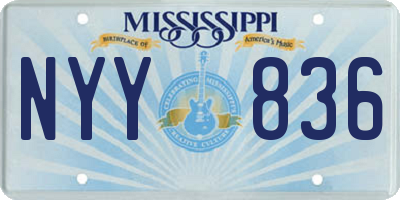 MS license plate NYY836