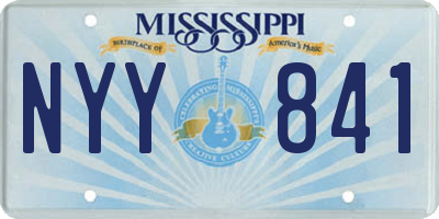 MS license plate NYY841