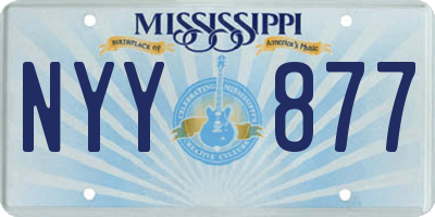 MS license plate NYY877