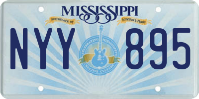 MS license plate NYY895